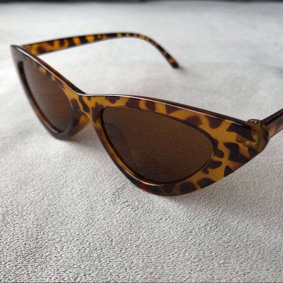 Tortoiseshell Cat Eye Sunglasses ~ Brown Lens ~ Brand New! - Picture 9 of 9